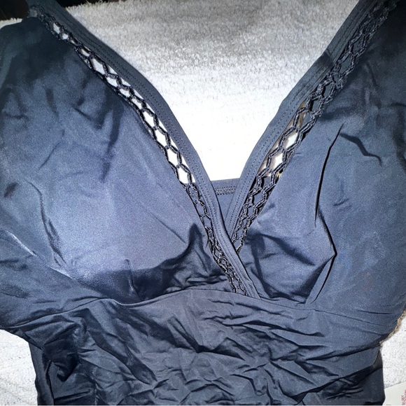 NWT Ruby Ribbon Shapewear Tankini SwimSuit (2 pc) Top is a sz 14 bottoms are xxl - Picture 3 of 11